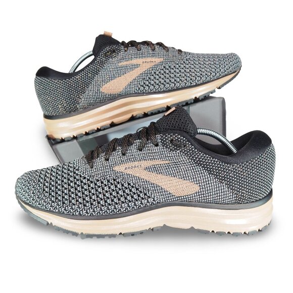 Brooks Revel 2 Performance Running Shoes Women's 10 Grey Rose Gold 1202811B038 - Picture 1 of 11